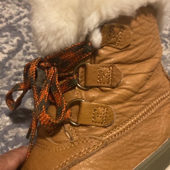 Sperry Maritime Leather Winter Boots Tan Size 7 - Picture 6 of 11
